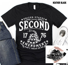 Load image into Gallery viewer, United States Second Amendment shirt
