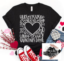 Load image into Gallery viewer, Valentine&#39;s Day Typography shirt
