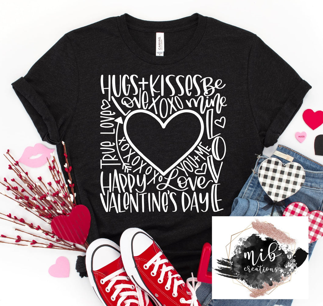 Valentine's Day Typography shirt