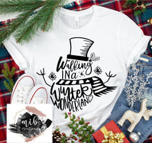 Load image into Gallery viewer, Walking In A Winter Wonderland Snowman Shirt
