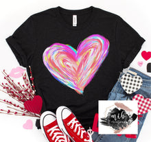 Load image into Gallery viewer, Watercolor Heart shirt
