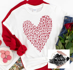 XO Red Heart shirt